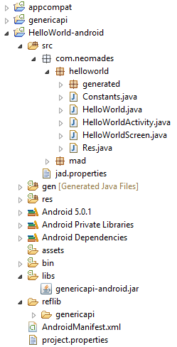 Android project structure