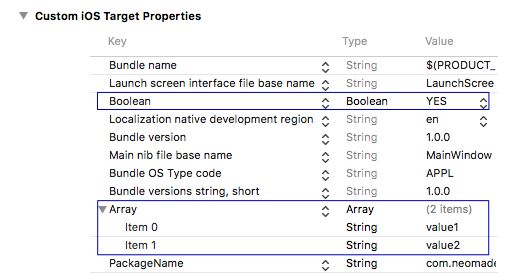 plist in Xcode